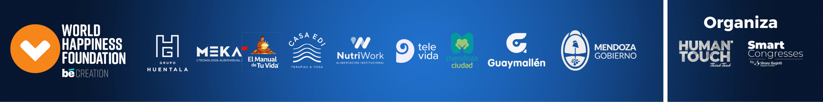 Sponsors y organización del Congreso Internacional de Felicidad